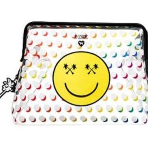 Victoria's Secret Bags - Victoria's Secret LARGE Emoji Face Bag Pouch Victoria's Secret Bags - Victoria's Secret LARGE Emoji Face Bag Pouch